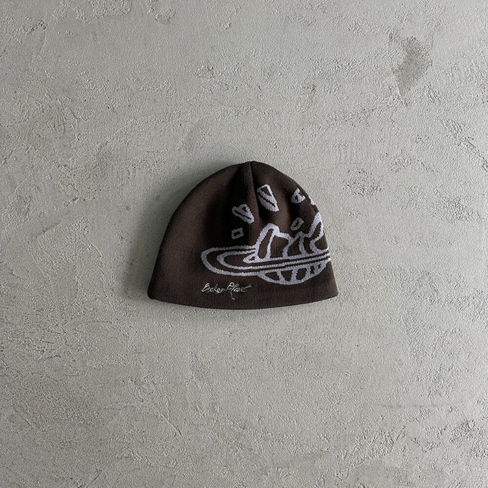 Broken Planet Outer Space Beanie Brown - image 1
